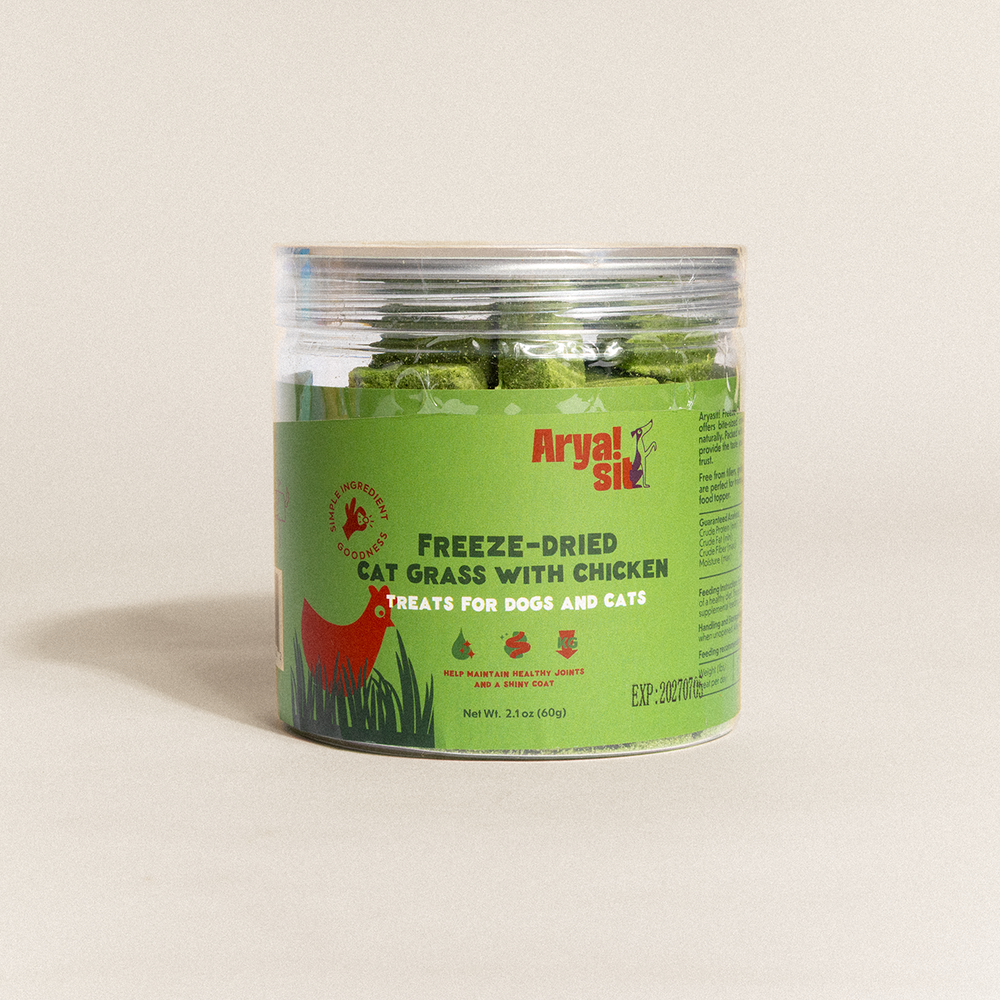 Cat Grass & Chicken Freeze-Dried Treats 2.1oz